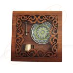 پک زعفران هدیه چوبی با زعفران